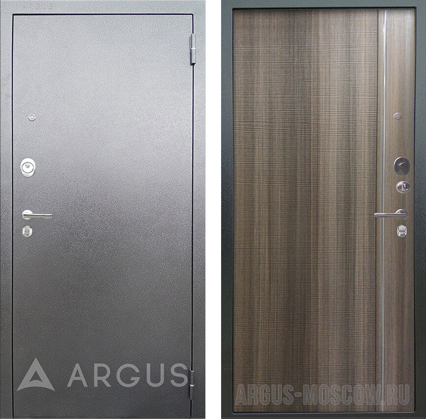 Сейф-дверь Аргус Люкс 3К Серебро антик Гауда Керамика (Размер-Нужен замер Сторонность-Нужен замер)