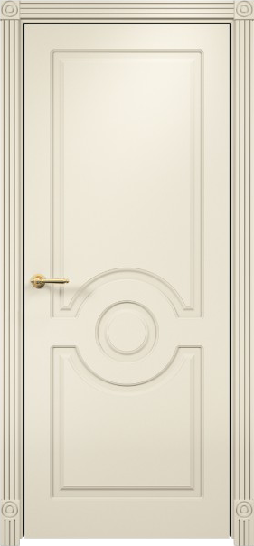 Межкомнатная дверь Оникс Рада простое фрезерованное (Эмаль слоновая кость по МДФ) глухая