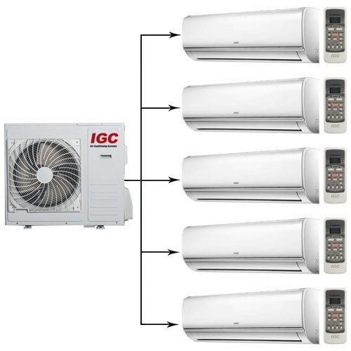 Мультисплит-система IGC RAM5-M42UNH / RAK-M09NH + RAK-M09NH + RAK-M09NH + RAK-M12NH + RAK-M12NH