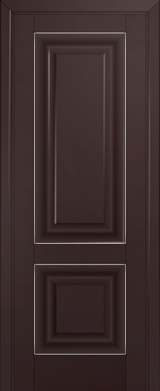 Межкомнатные двери для ванной и туалета ProfilDoors 27U темно-коричневый (для ванной и туалета)