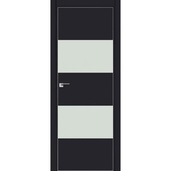 ProfilDoors 10E Черный матовый кромка матовая ПО Белый лак, размер полотна 700х2000мм