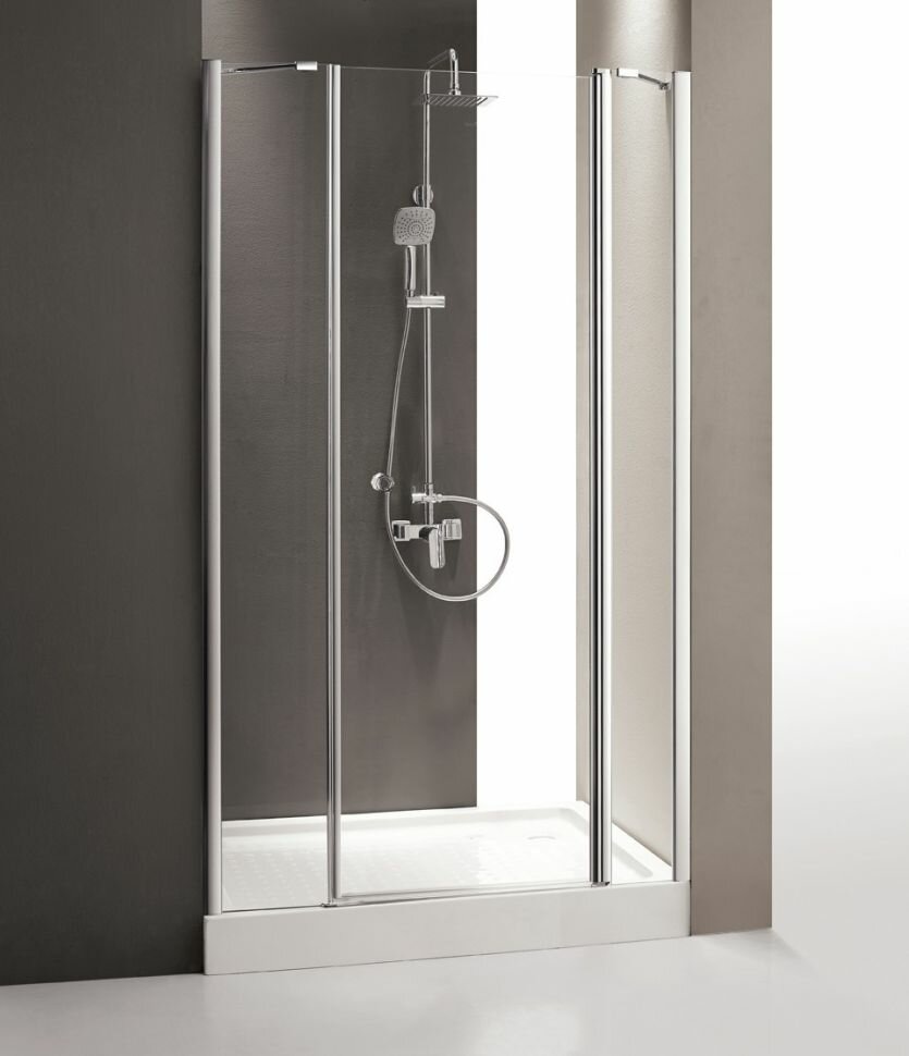 Душевая дверь распашная Cezares Triumph 205 см прозрачное стекло TRIUMPH-D-B-13-100+60/50-C-Cr-R