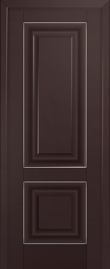 Межкомнатная дверь матовая экошпон PROFIL DOORS 27U (Тёмно-коричневый)