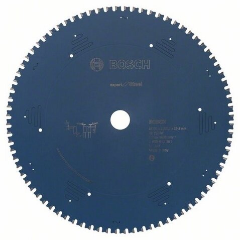 Пильный диск по стали Bosch 305 x 25,4 x 2,6 мм T80 Expert for Steel
