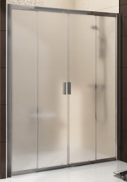 Душевая дверь RAVAK BLIX BLDP4-160 (1570-1590х1900) раздвижная, стекло, белый+Grape