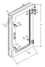 Дверь передняя плексигласовая TOA PGD-22