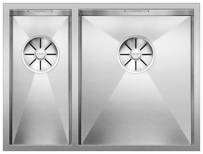Интегрированная кухонная мойка Blanco Zerox 340/180-IF InFino R 58.5х44см нержавеющая сталь