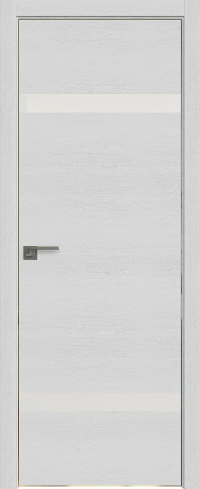 Межкомнатная дверь экошпон PROFIL DOORS 3ZN с алюминиевой кромкой (Монблан)