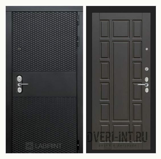 Входная дверь LABIRINT BLACK 12 - Венге