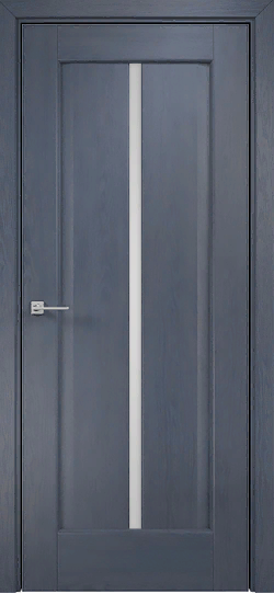Оникс / Фортрез Межкомнатная дверь Корсика 2 со стеклом Цвет: дуб графит