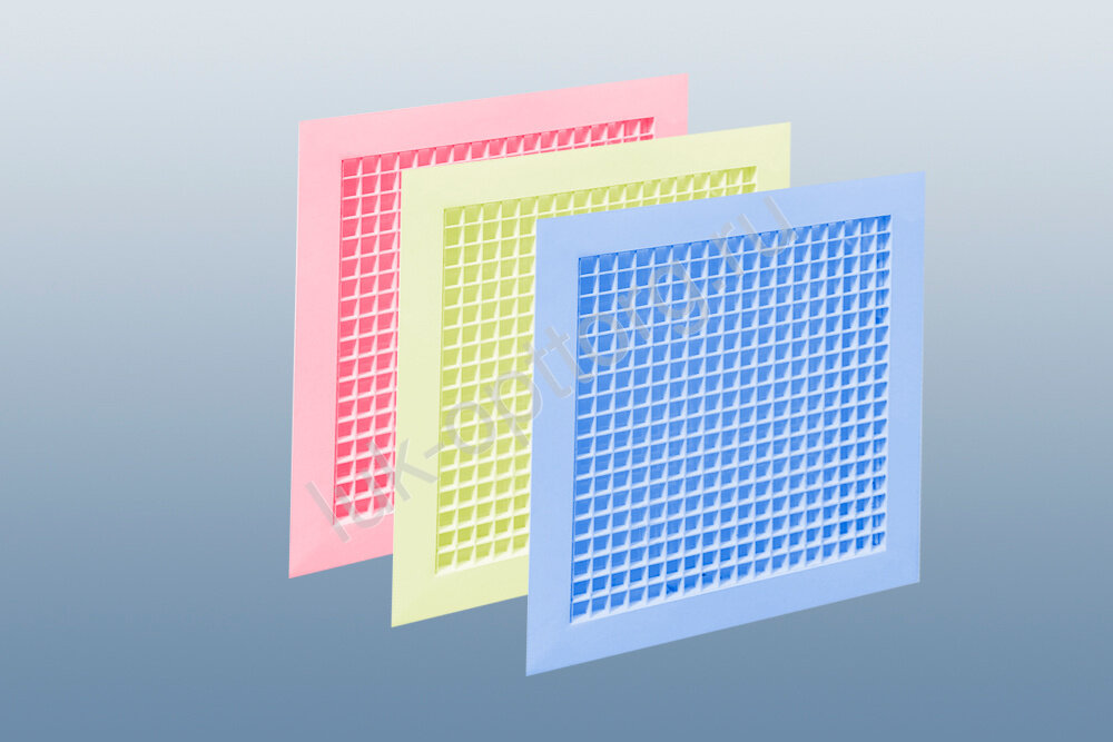 Вентиляционная сотовая решетка СВР-П цветная с пластиковым полотном 2100 * 2200 (Ш * В)