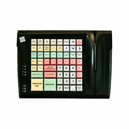Клавиатура программируемая LPOS-064-M12, PS/2, черный