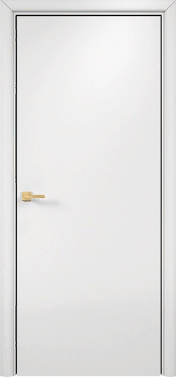 Оникс / Фортрез Гладкая межкомнатная дверь Цвет: белая эмаль базовая