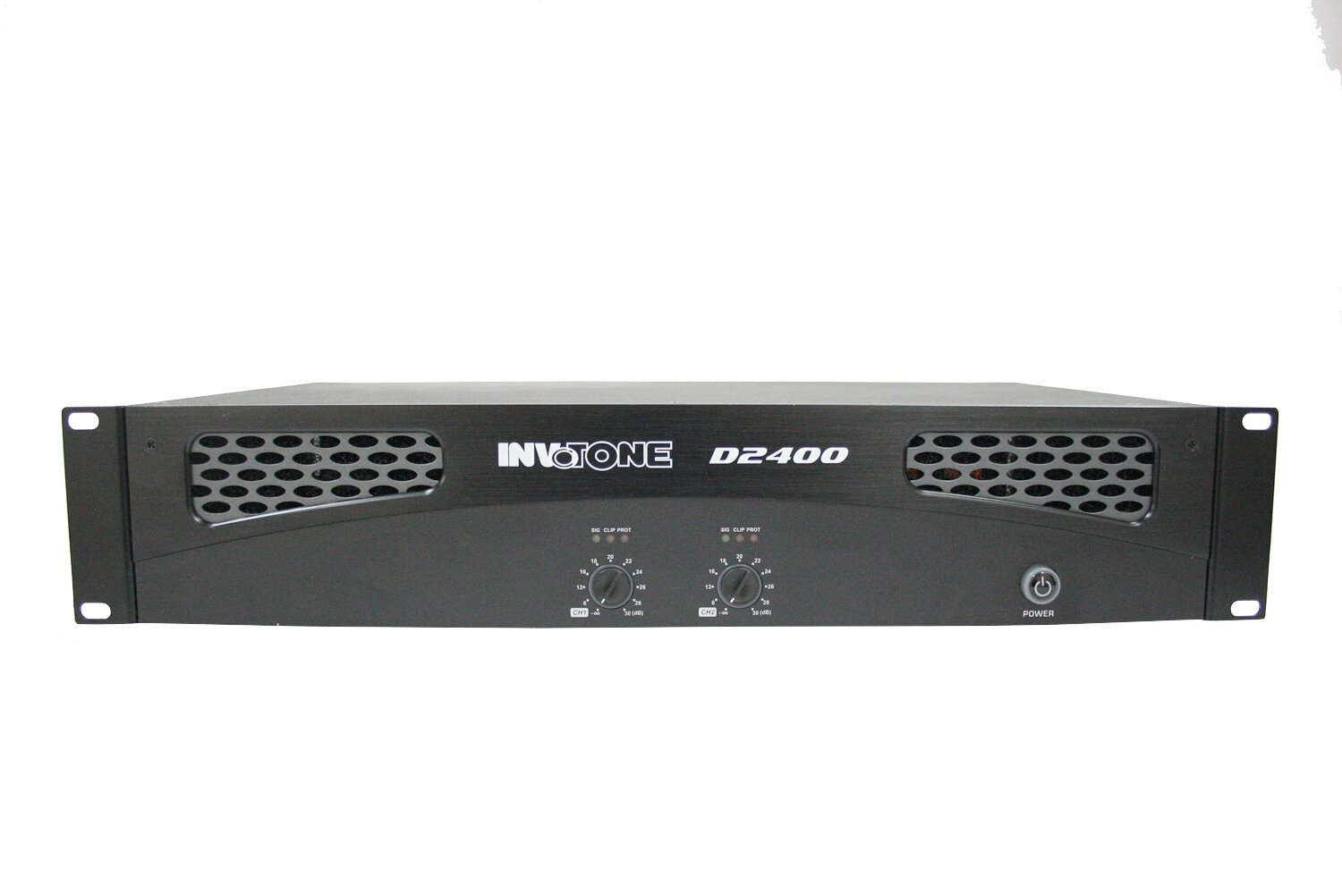 INVOTONE D2400 цифровой двухканальный усилитель мощности, 2x240 Вт RMS/8 Ом, 2x400 Вт RMS/4 Ом