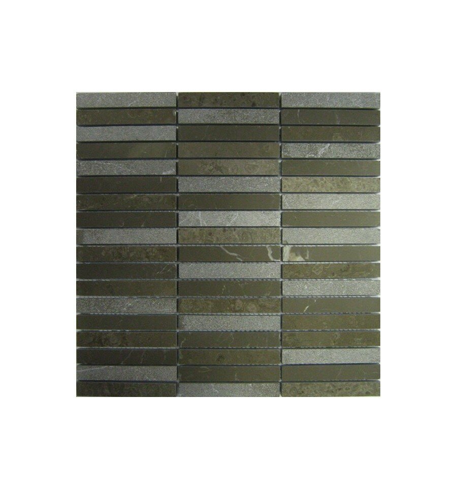 Мраморная мозаика Fk Marble Mix Mosaic Mix Olive Pearl 15*100 30,5х30,5 (м2)