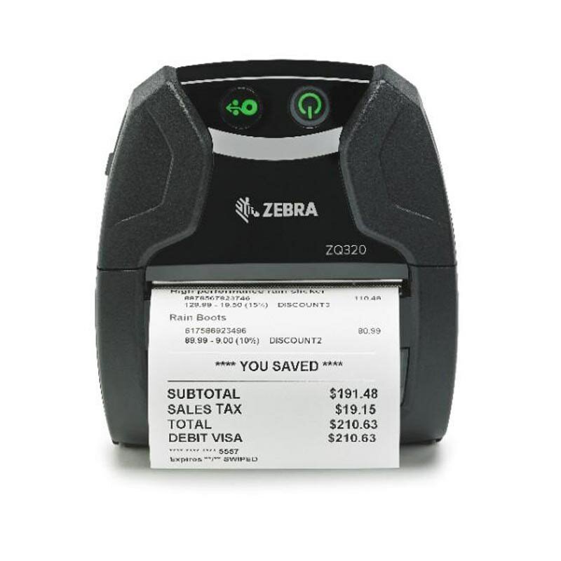 Мобильный термопринтер квитанций вне помещения Zebra ZQ320, ZQ32-A0E02TE-00