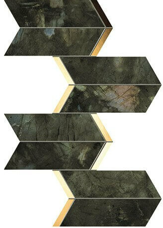 Мозаика Atlas Concorde Italy Marvel Chevron Brasil Green 17x41,4