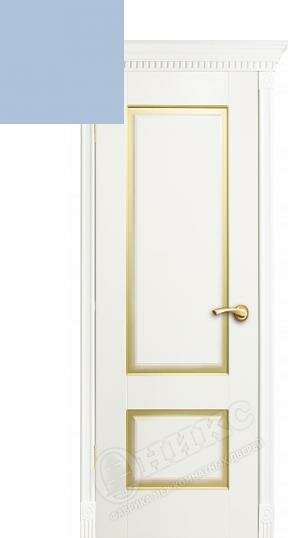 Дверь межкомнатная Оникс Марсель с фрезеровкой под остекление Цвет quot;Голубая эмальquot;