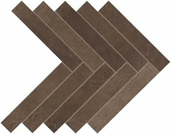 Мозаика Atlas Concorde Dwell Brown Leather Herringbone 36.2x41.2