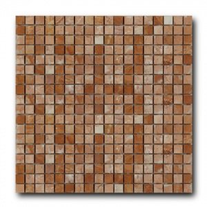 Мозаика из натурального камня ArtNatura Marble Mosaic Rosa Tea (плитка 15x15 мм), лист 305x305 мм (0,47 м2/упак.)