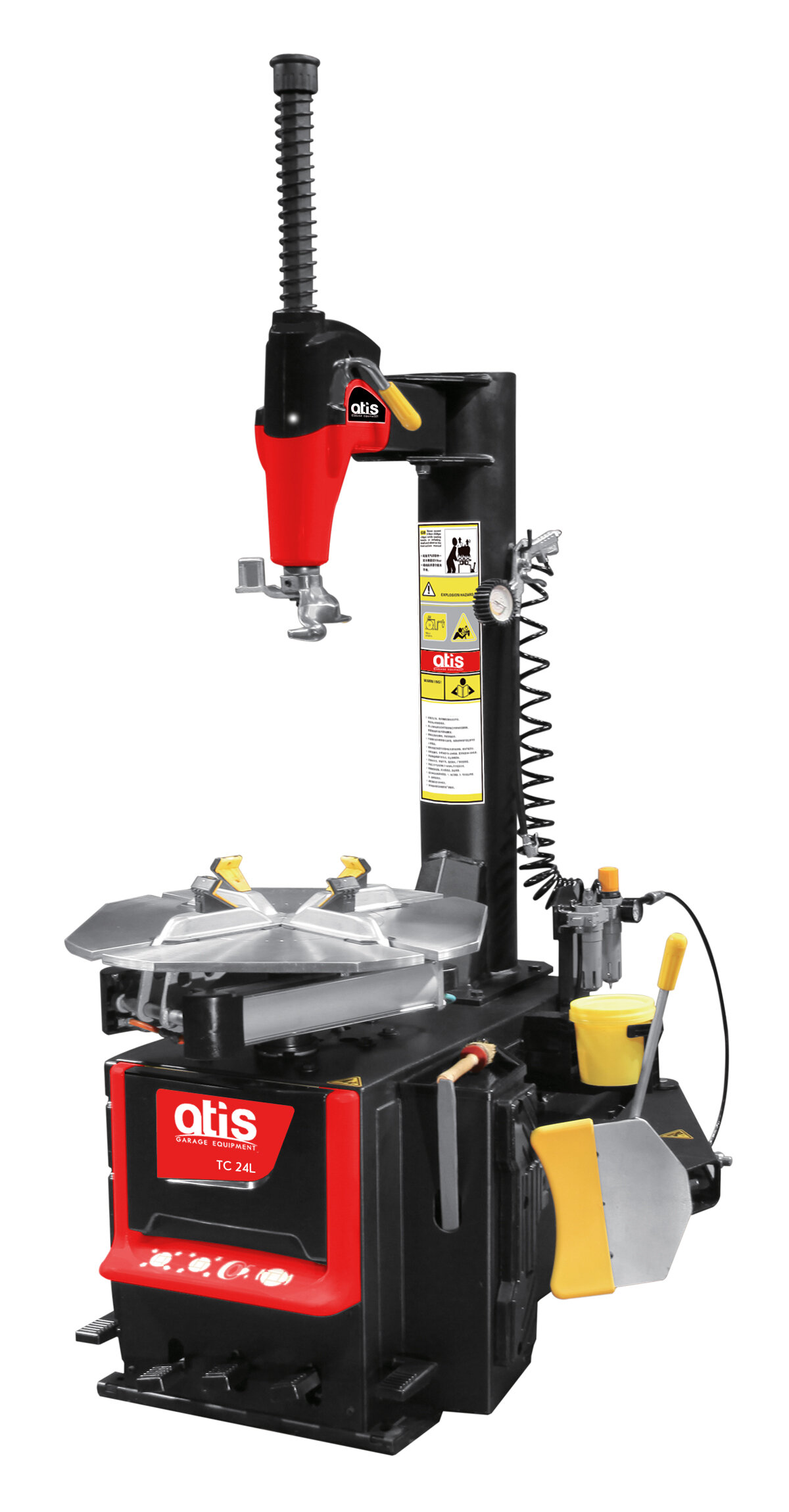 ATIS Шиномонтажный станок TC24L 246кг 380В 8-10бар 960 мм (38”) 1150х1000х960мм 1,1 кВт 380 мм (15”) 220 Вольт