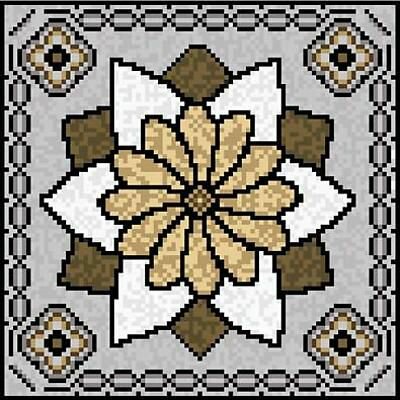 Панно Alzare из мозаики Ковёр 1 (базовые цвета ) (1x1) 99.1x99.1