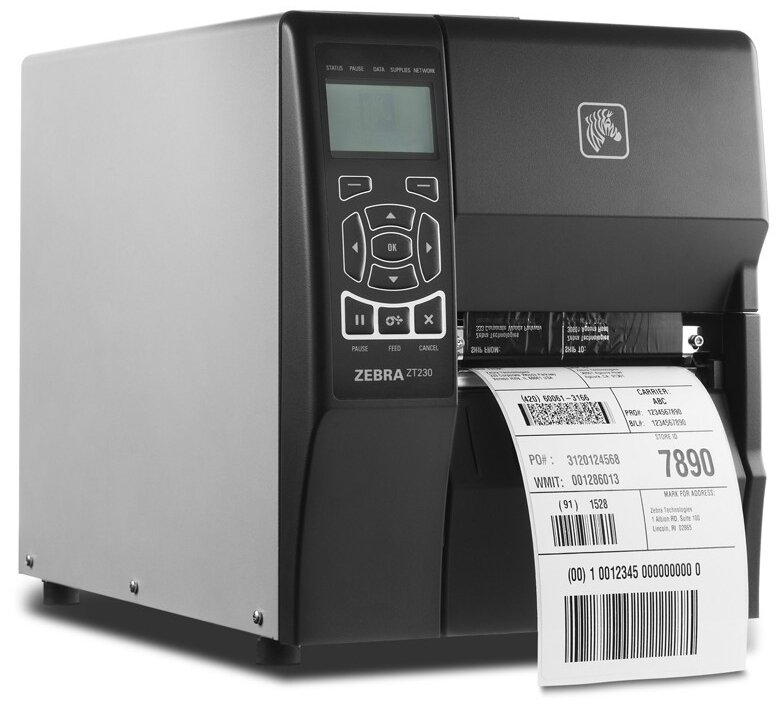 Термотрансферный принтер этикеток ZEBRA TT Printer ZT230. 203 dpi