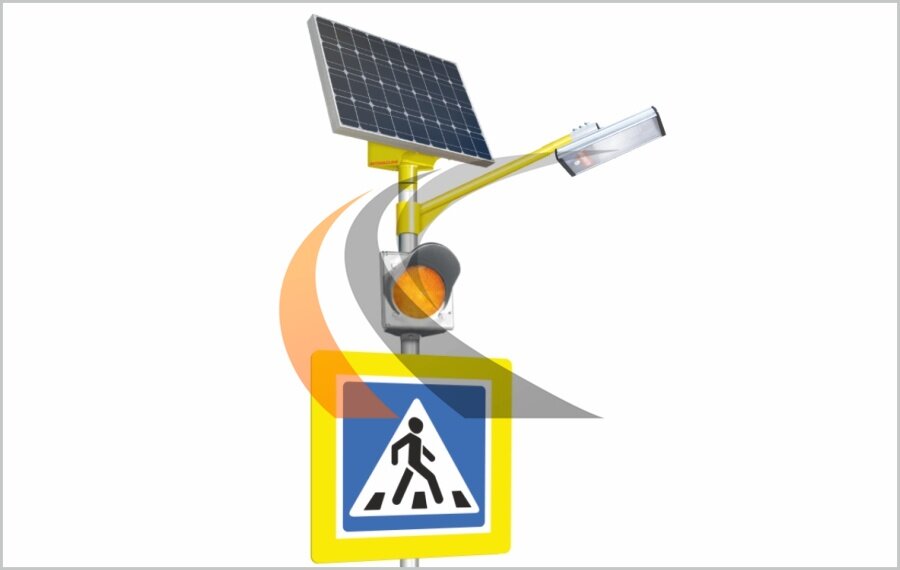 SТGM-100/65 Комплект освещения пешеходного перехода на солнечных электростанциях