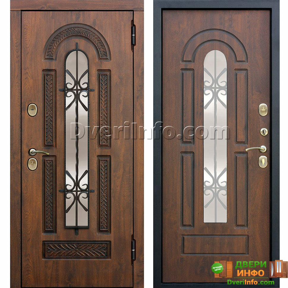 Дверь Феррони Виконт Грецкий Орех (960*2050 мм., Петли справа)
