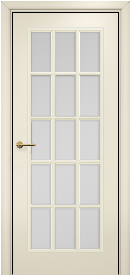 Дверь Оникс Турин с решеткой Тип:Со стеклом Цвет:эмаль слоновая кость мдф Решетка:Решетка №2