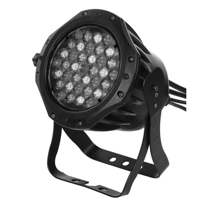 EURO DJ LED-1W AWB (25) Светодиодный светильник, 36 LEDs х 1 Вт (Amber:12, White:12, Blue:12), 6 каналов DMX, IP65