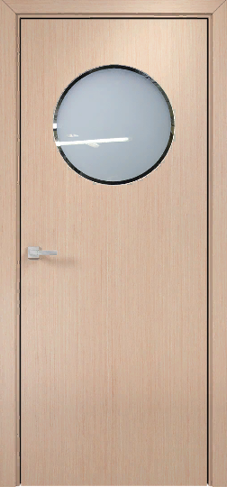 Оникс / Фортрез Межкомнатная дверь Сфера со стеклом Цвет: белёный дуб