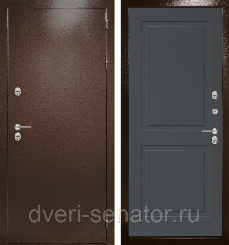 Сенатор Терморазрыв магнит 3К цвет 11 - Графит софт входная металлическая дверь в частный дом