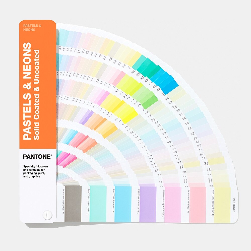 Цветовой справочник Pantone Pastels  Neons Coated/Uncoated 2019