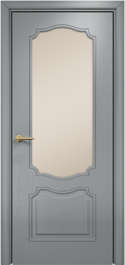 Дверь Оникс Венеция фрезерованное Цвет:Эмаль по RAL7040 МДФ Остекление:Сатинат бронза