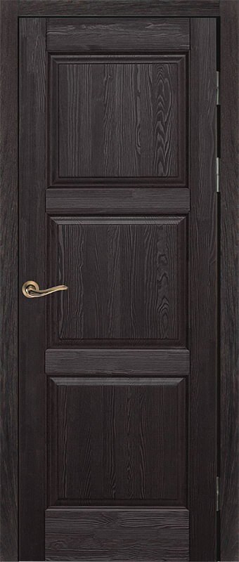 Дверь Ока массив сосны модель Турин Цвет:Венге Остекление:Без стекла