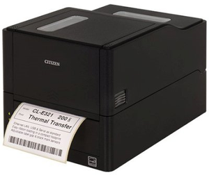 CITIZEN Термо-трансферный принтер CL-E321 Printer; LAN, USB, Serial, Black, EN Plug