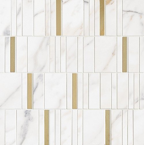 Мозаика Marazzi Allmarble Wall Golden White Mosaico Barcode Lux M8HD 40x40