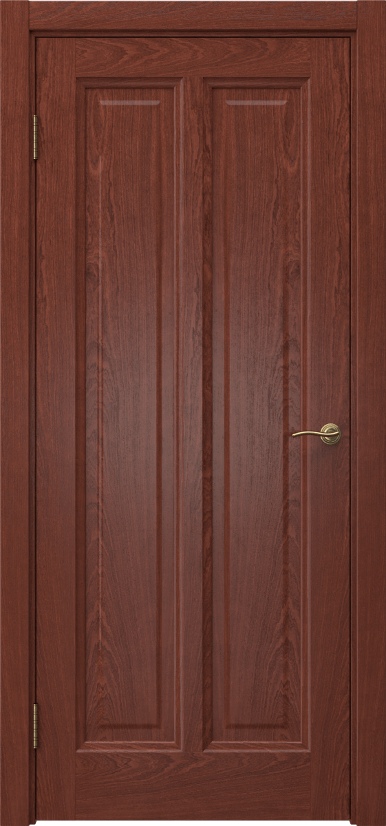 Комплект двери с коробкой FK015 (шпон красное дерево, глухая)