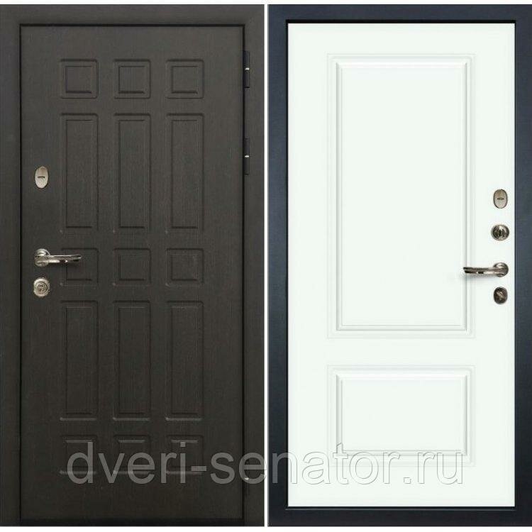 Лекс 8 Сенатор цвет №55 Эмаль Белая входные металлические двери в квартиру