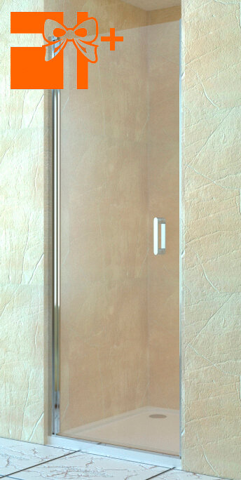 Душевая дверь в нишу RGW Leipzig LE-03 600x1950 профиль хром, стекло чистое + набор RGW HW60122 в по