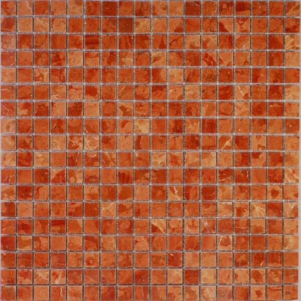 Мозаика Premium Marble Чистые Цвета Rosso Verona Tumbled 297x297 мм (Мозаика)