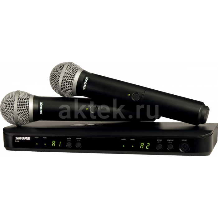 Комплект 2 беспроводных микрофона SHURE BLX288E/PG58 M17 662-686 MHz