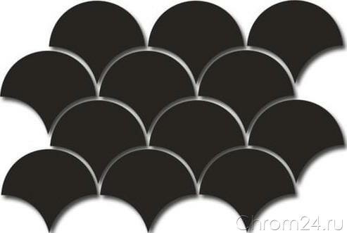 Equipe Scale Fan Mosaic Black керамическая плитка (43 x 30 см) (21964)