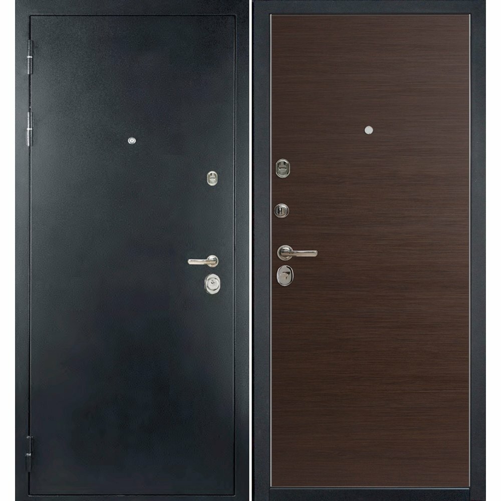 Входная металлическая дверь HAUSDOORS ProfilDoors HD6/1Z Венге Кроскут |Полотно 100 мм, Металл 1.5 мм (Товар № ZA190826), Размер 2050*860 по коробке (правая)