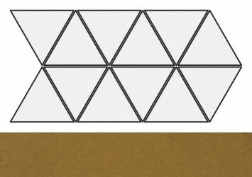 Мозаика 24253 Scale Triangolo Mosaic Metallic 22.5x45 Equipe