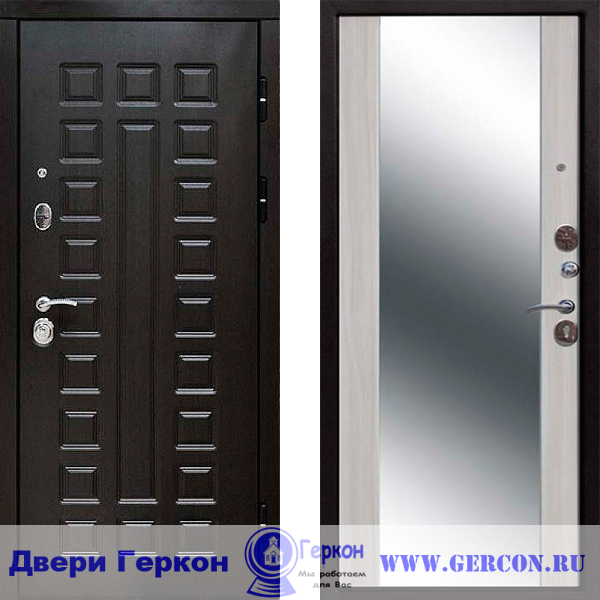 Дверь с зеркалом Премиум Зеркало Сенатор-120 Дуб сонома (120мм, 3К) (двери с зеркалом)