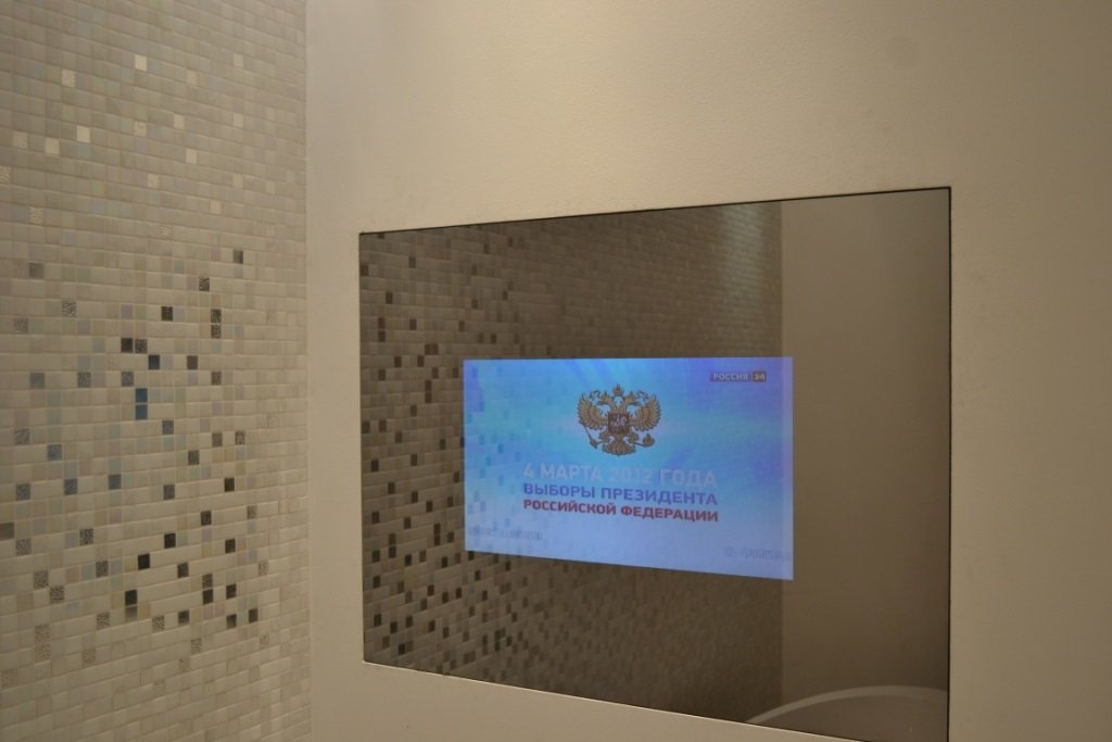 AquaView телевизор в зеркале Crystal Silver Full HD SMART 24quot;