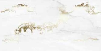 Декор керамогранит Brennero Venus Decor Solitaire Gold-White Lapp Rett 60x120 1200x600 мм (Керамогранит)
