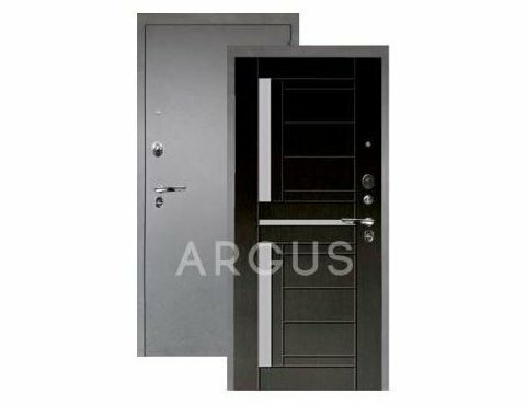 Входная дверь Аргус люкс про альфред венге тисненый/серебро антик